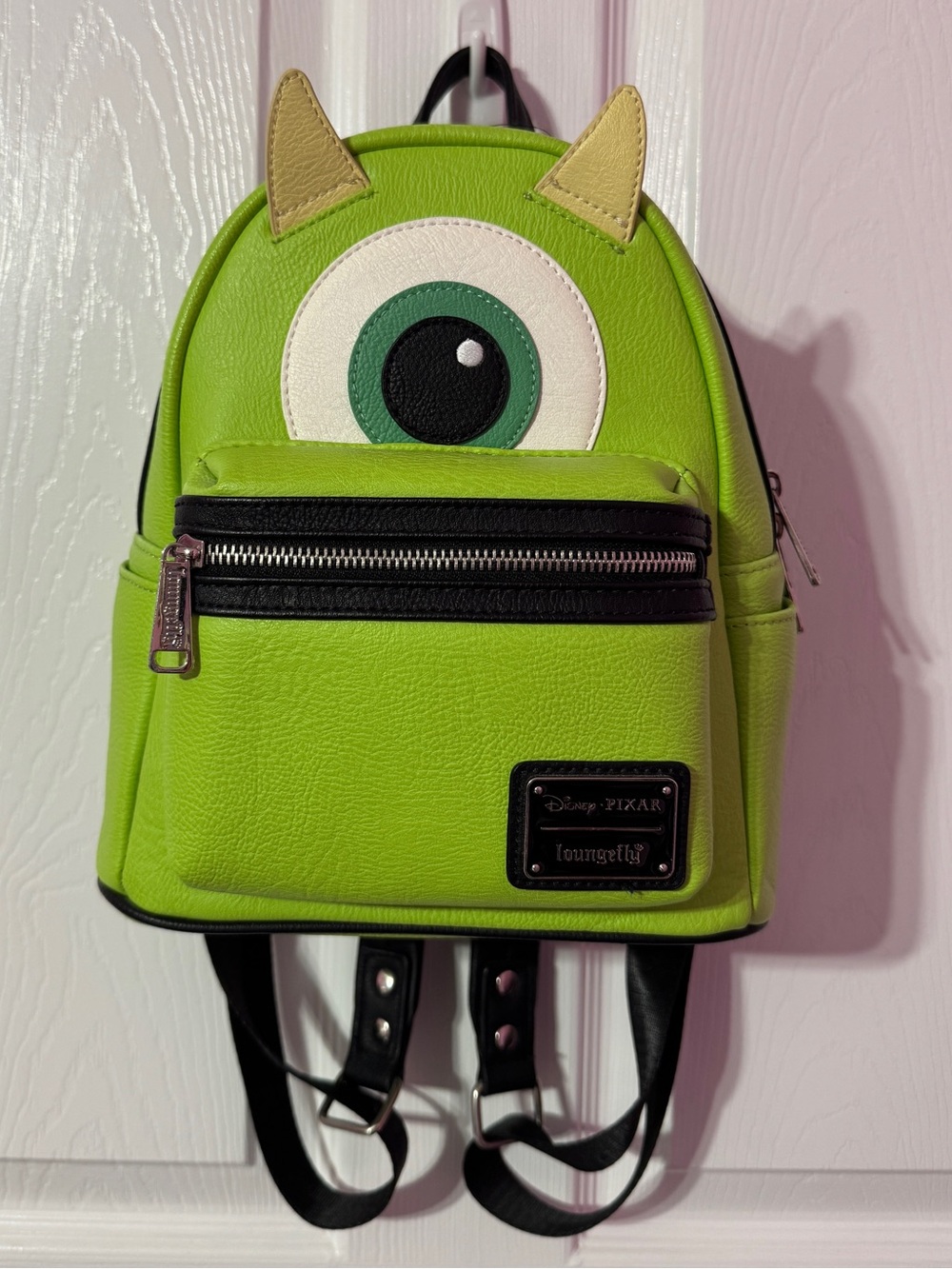 Loungefly Disney Pixar Mike Wazowski Mini Backpack - Lime Green